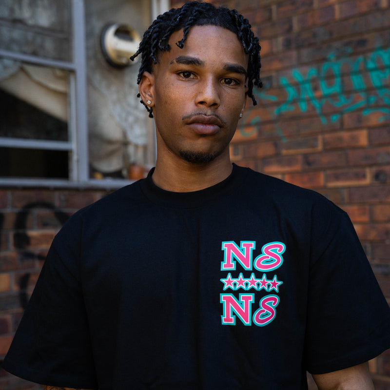 5 Stars - Pink & Aqua