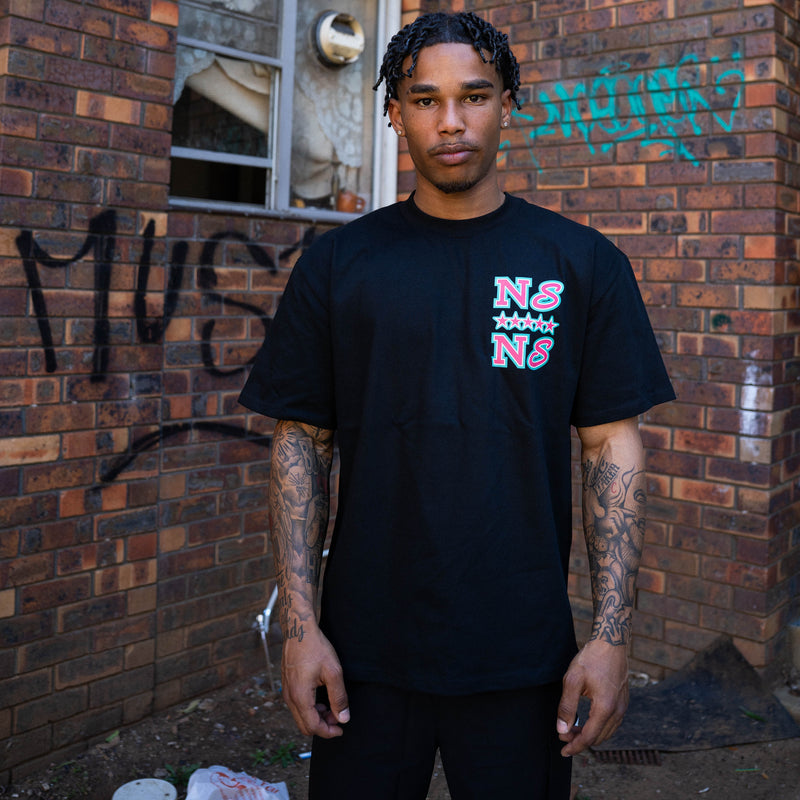 5 Stars - Pink & Aqua