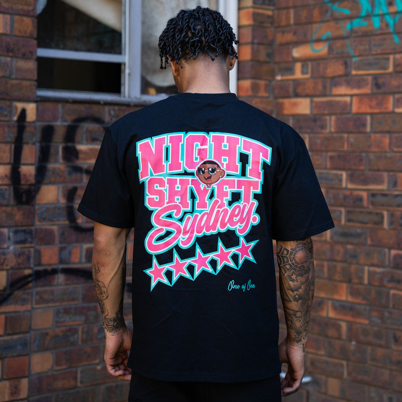 5 Stars - Pink & Aqua