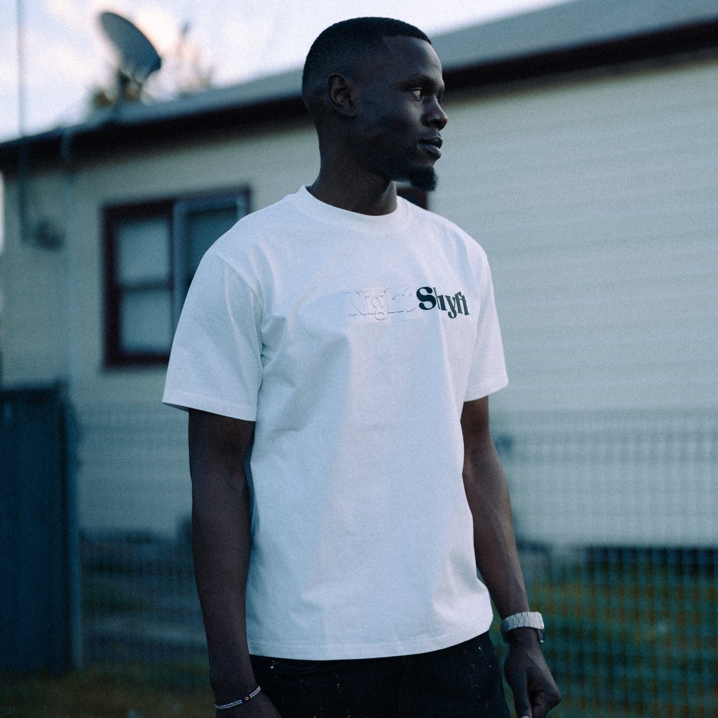 OFFSET Tee's (White) – NIGHT SHYFT